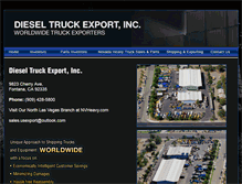 Tablet Screenshot of dieseltruckexport.com